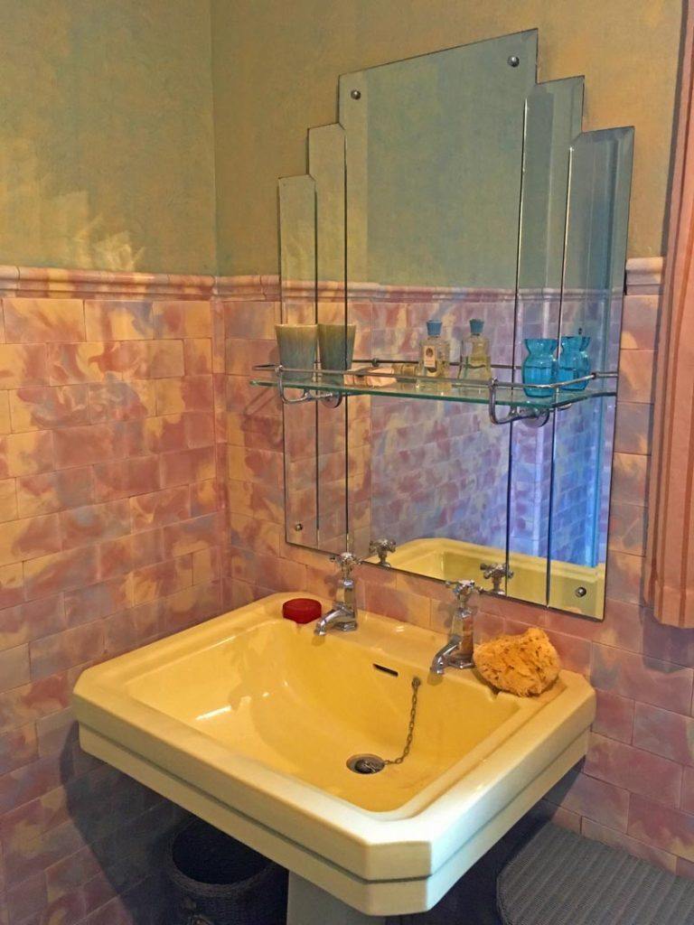 art deco fürdőszoba