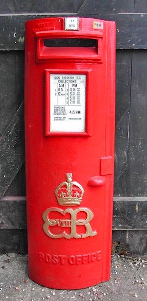 edward viii pillar box door