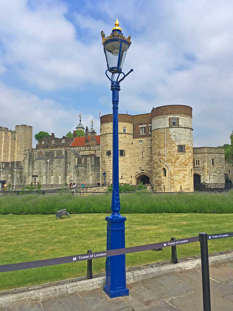Grosvenor gas lamp Tower of London