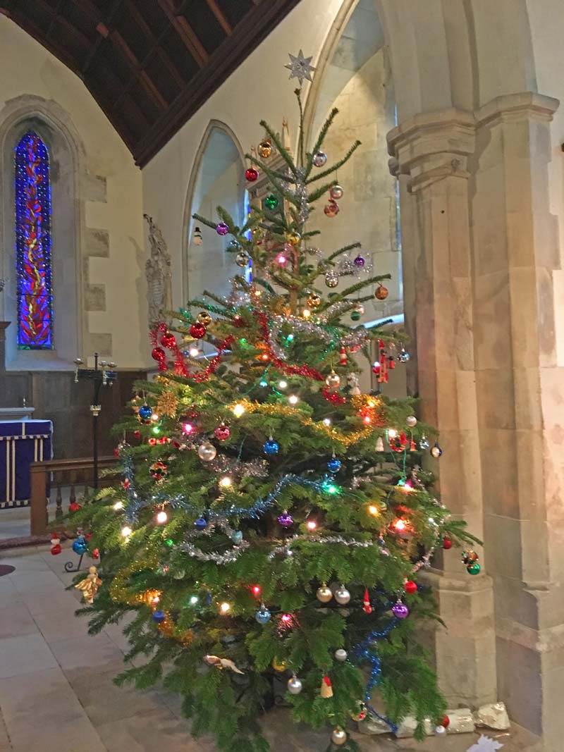hinton ampner templom karácsonyfa