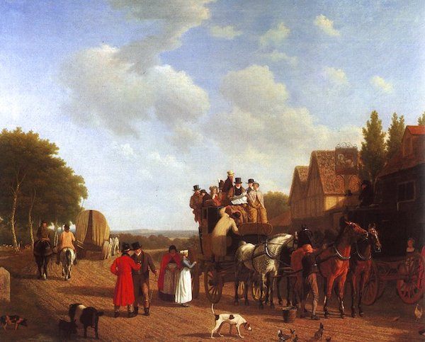 The Last Stage on Portsmouth Road by Jacques Larasse Agasse