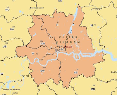 primary postcodes London