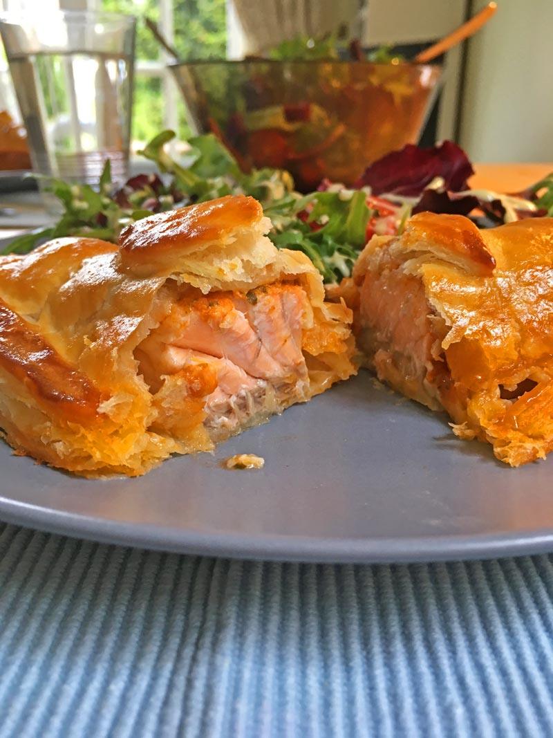 salmon en croute