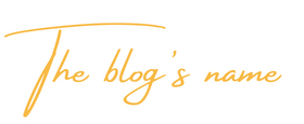 The blog's name