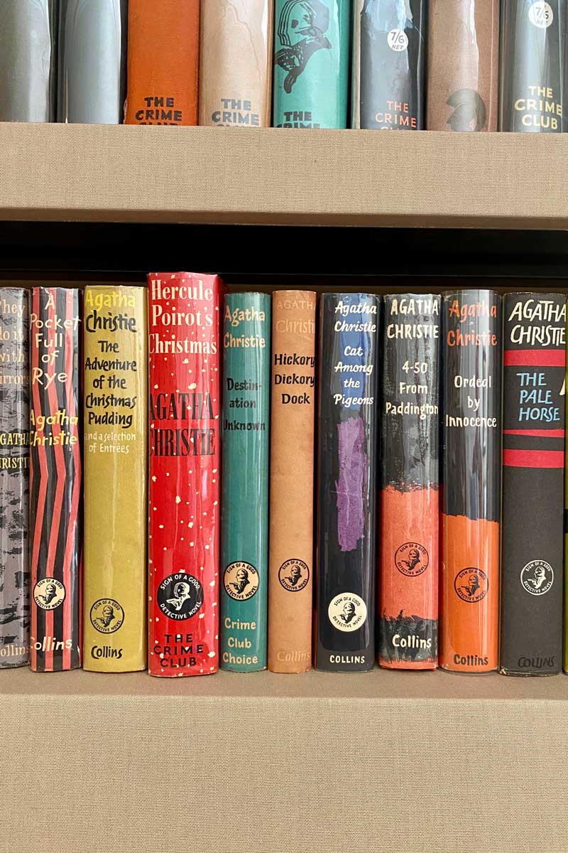 Agatha Christie's first edition books at Greenway, Devon