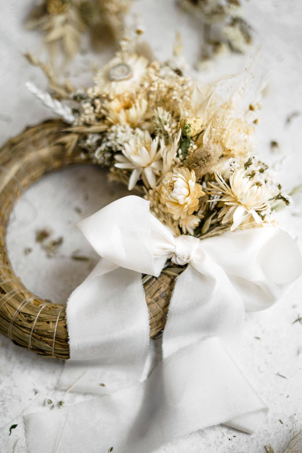 dried flower wreath