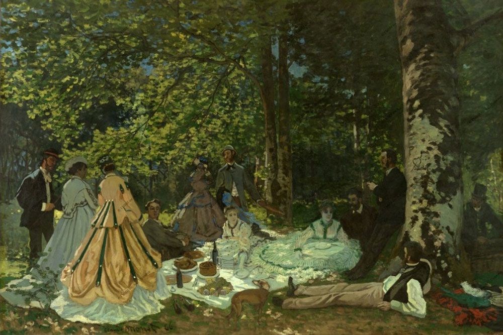 Le dejeuner sur l’herbe - Claude Monet, 1866